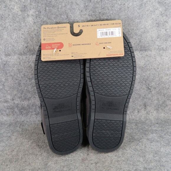 Dearfoams Shoes Mens 7.5 Slippers Microsuede Moccasin Loafer Memory Foam Comfort - Picture 9 of 11
